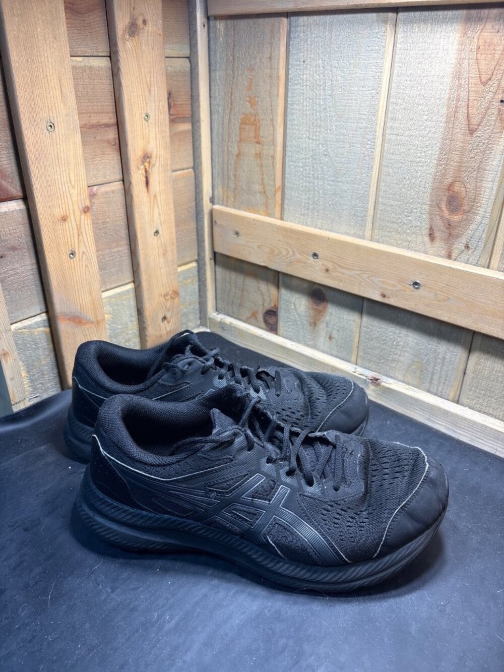 ASICS Black Mesh Extra Wide Mens Shoes US 11.5 UK 10.5 EU 46 1011B493